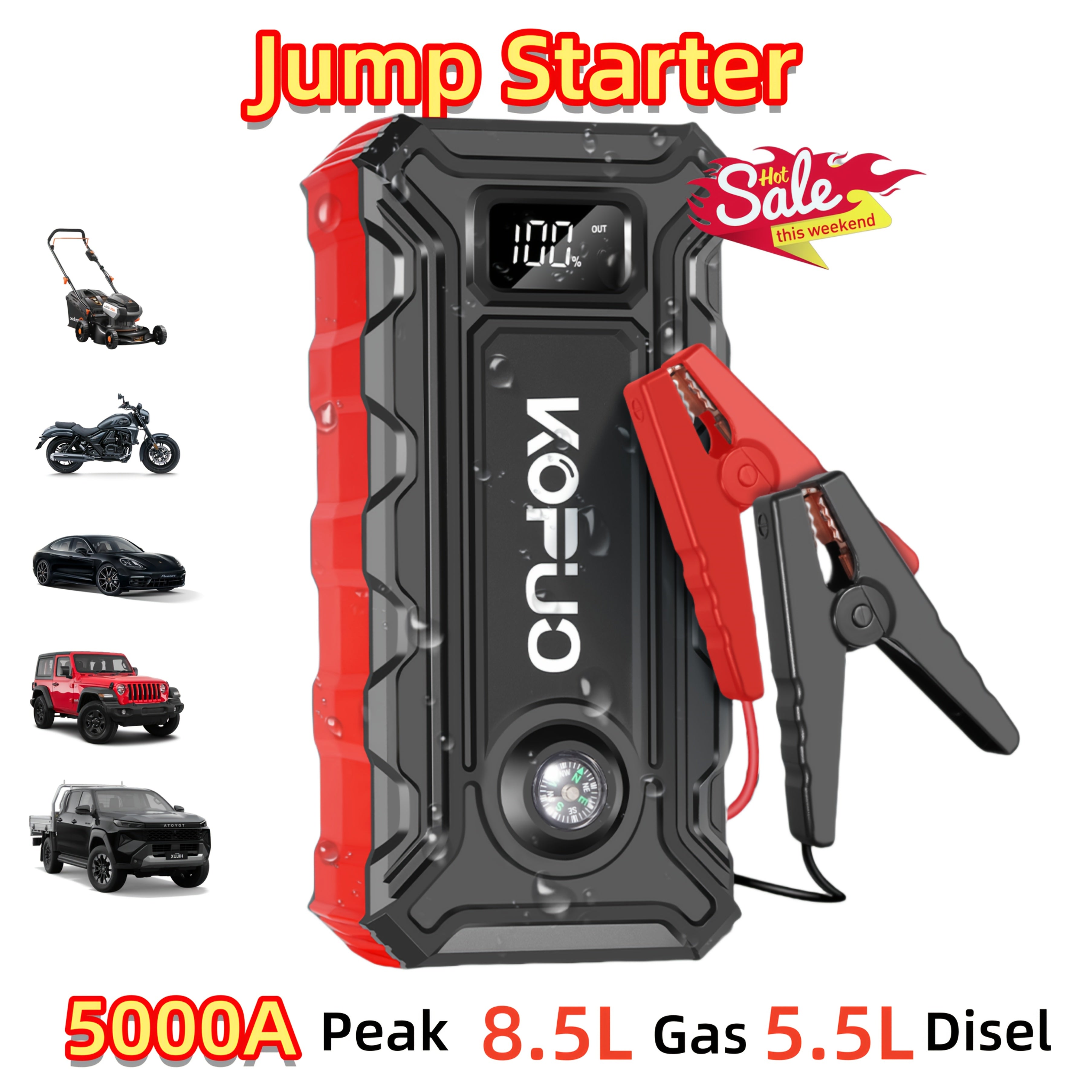KONPCOIU Portable Car Jump Starter product detail 18