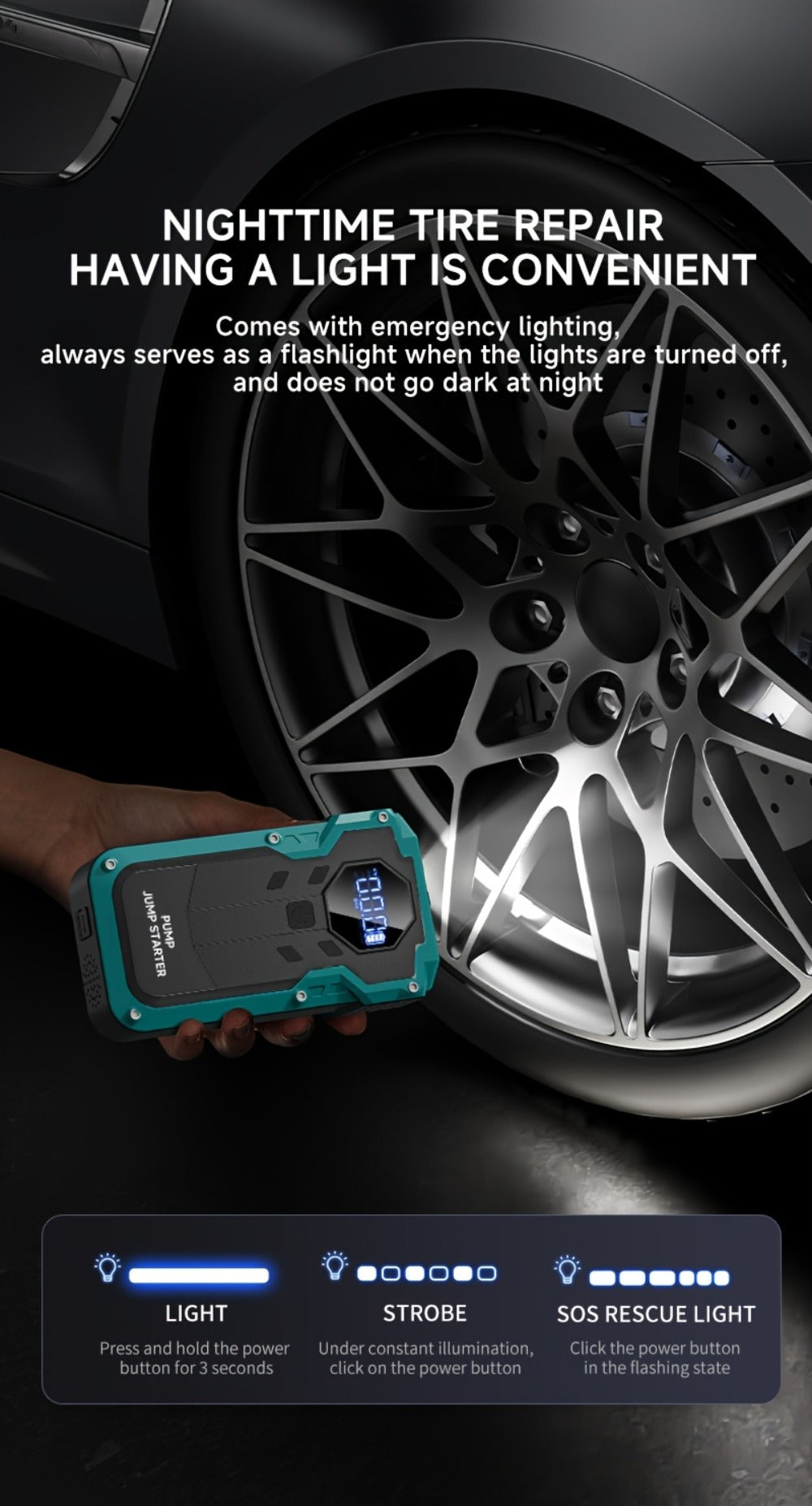 KOPUO Portable Car Jump Starter product detail 18