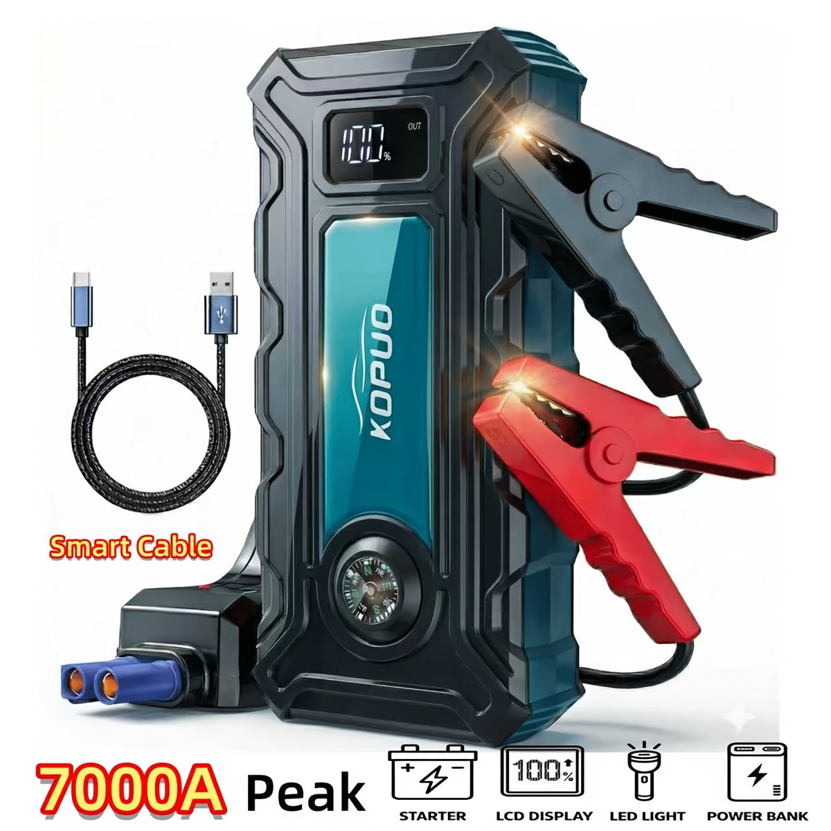 KOPUO Portable Car Jump Starter product detail 26