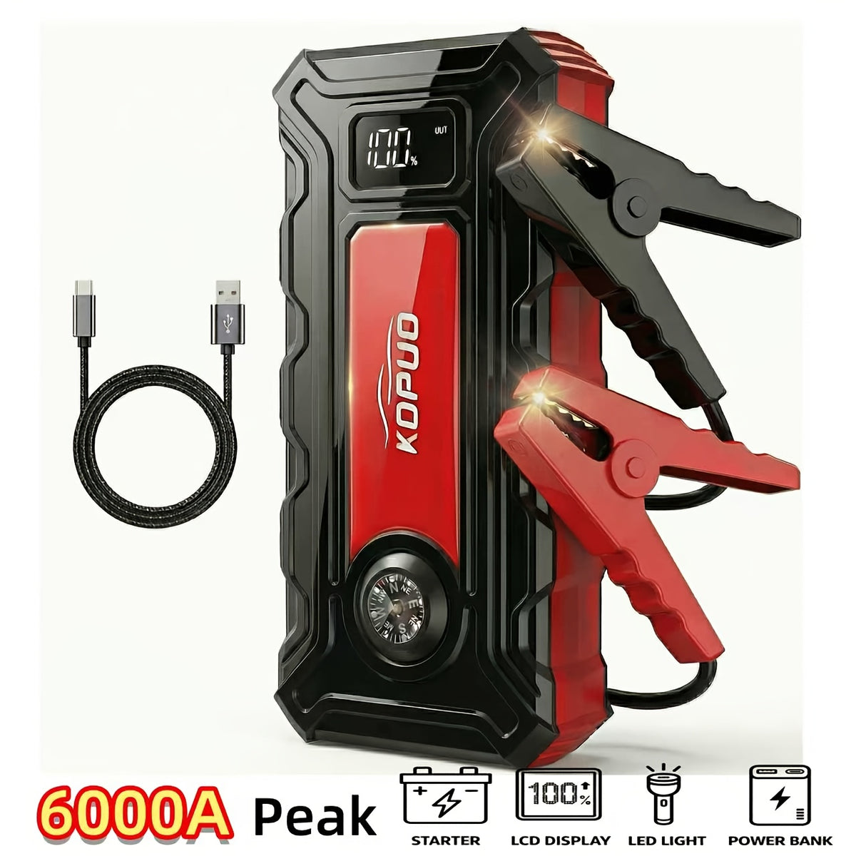 KOPUO Portable Car Jump Starter product detail 27
