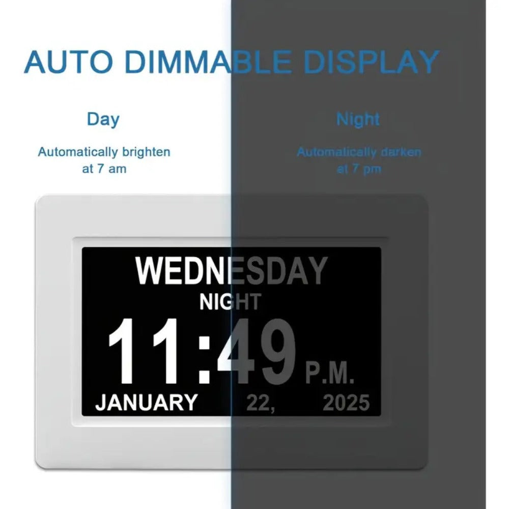 Large Digital Calendar Clock and Photo Frame detail view 7 for Australian shoppers