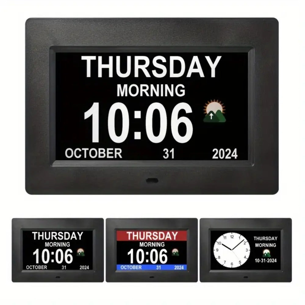 Large Digital Calendar Clock and Photo Frame detail view 11 for Australian shoppers