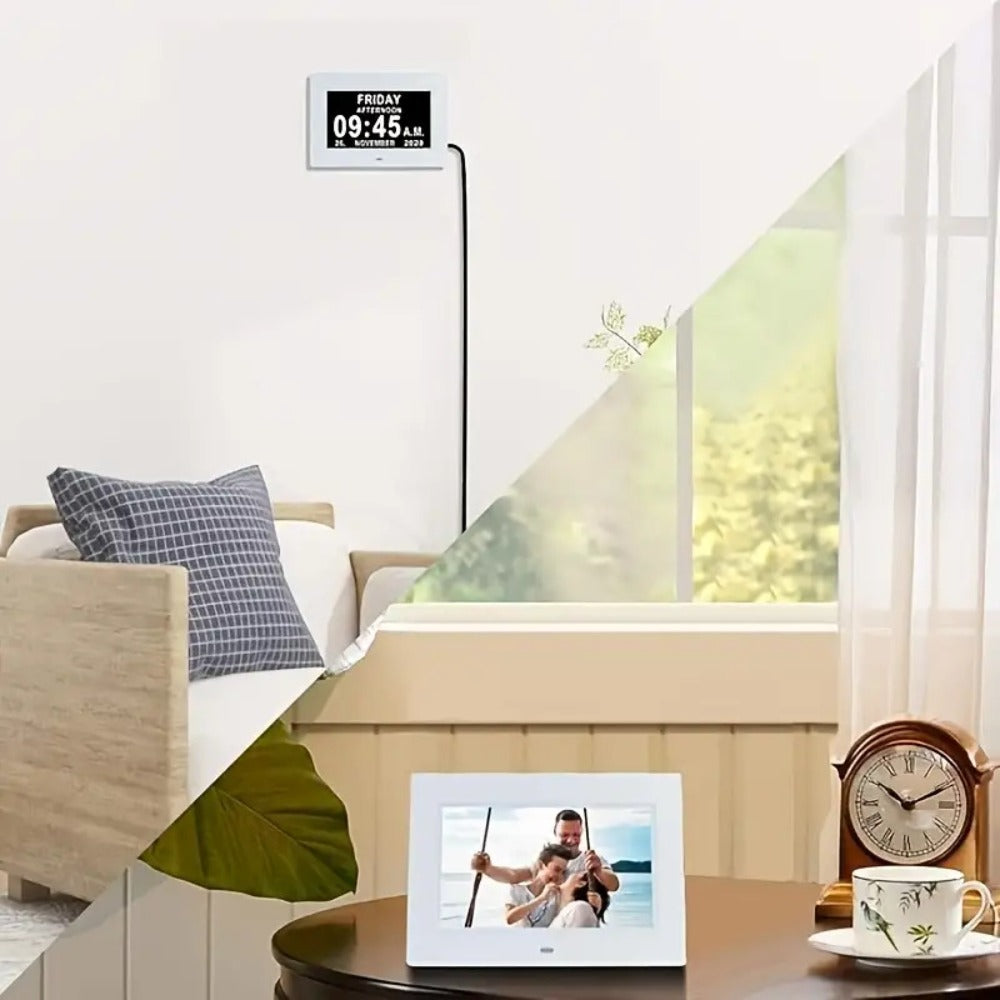 Large Digital Calendar Clock and Photo Frame detail view 12 for Australian shoppers