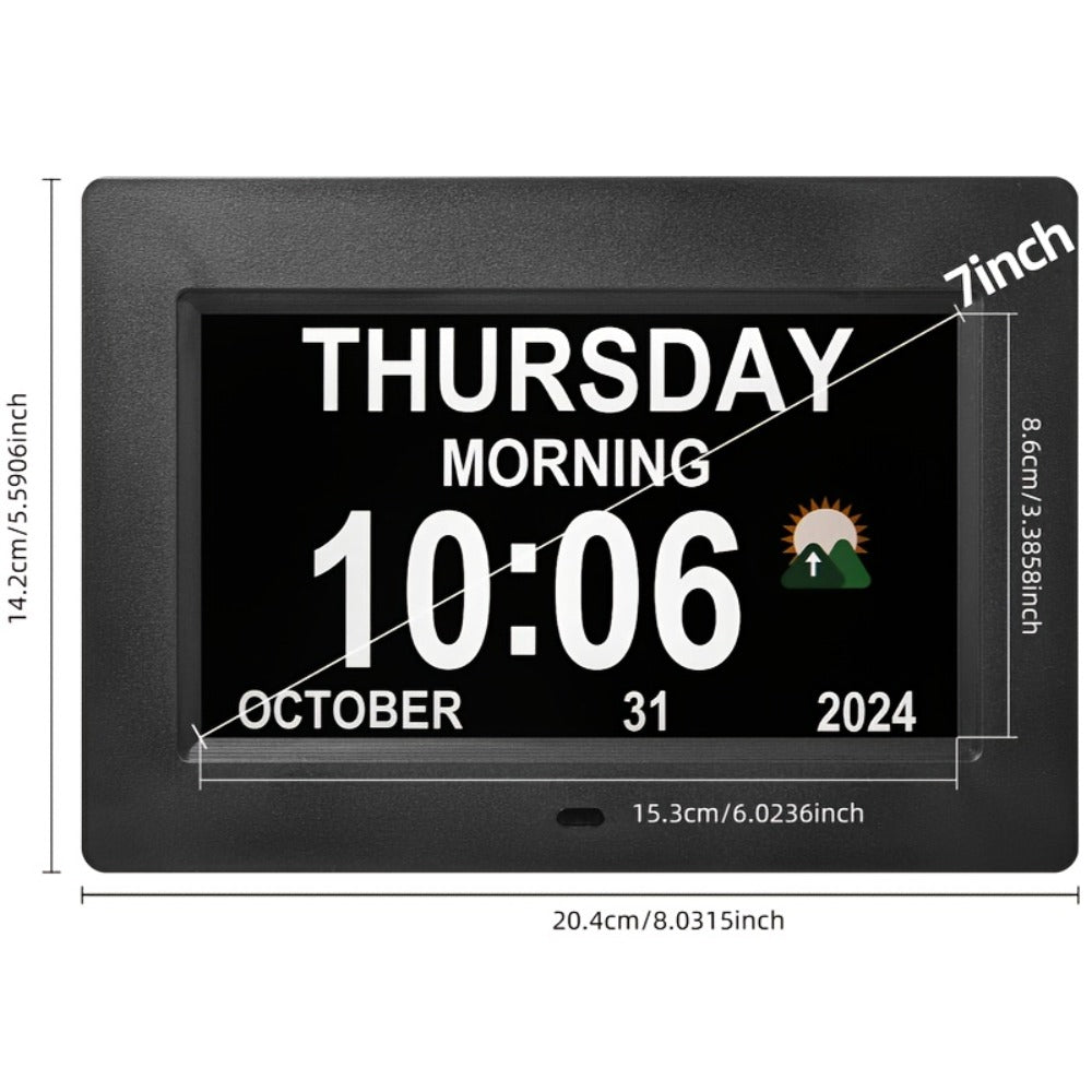 Large Display Calendar Clock detail view 2 for Australian shoppers