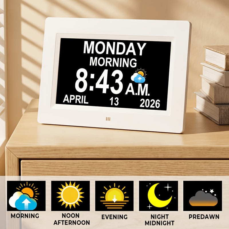 Large Display Calendar Clock detail view 22 for Australian shoppers