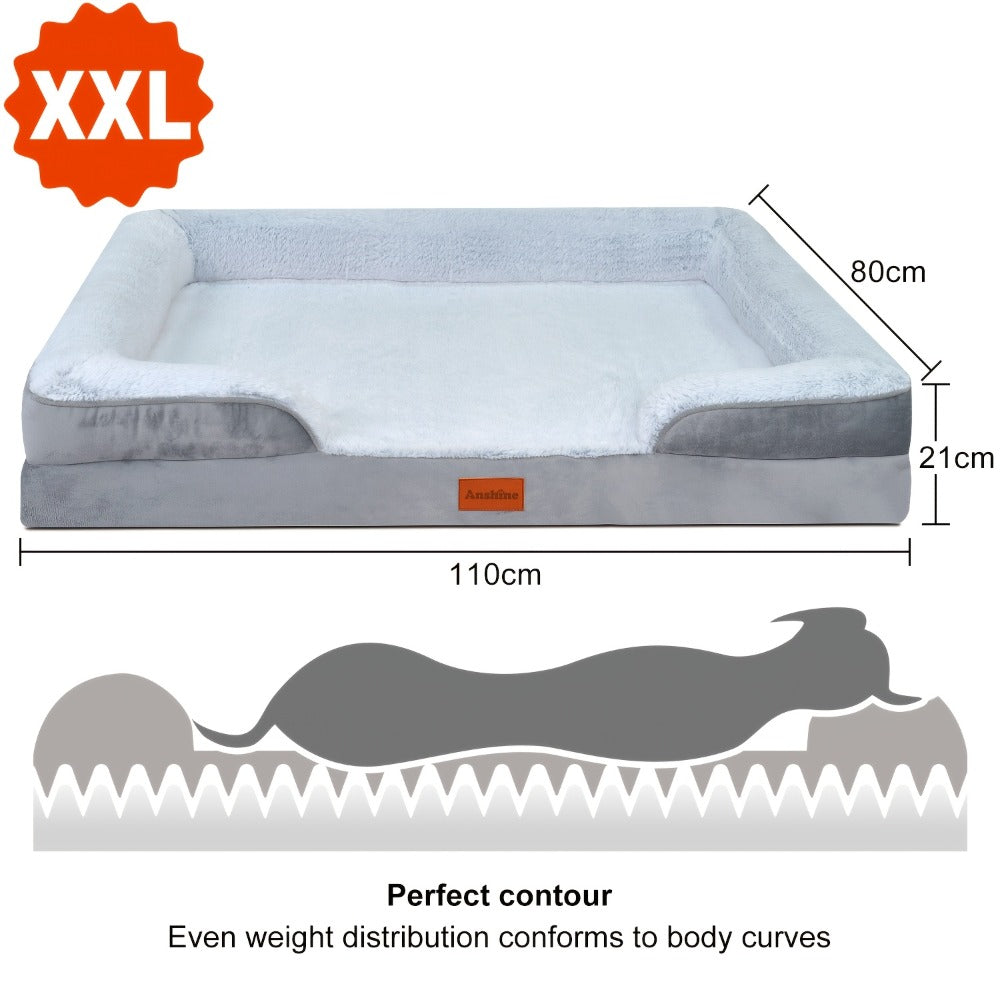 Large Memory Foam Dog Sofa Bed detail view 2 for Australian shoppers