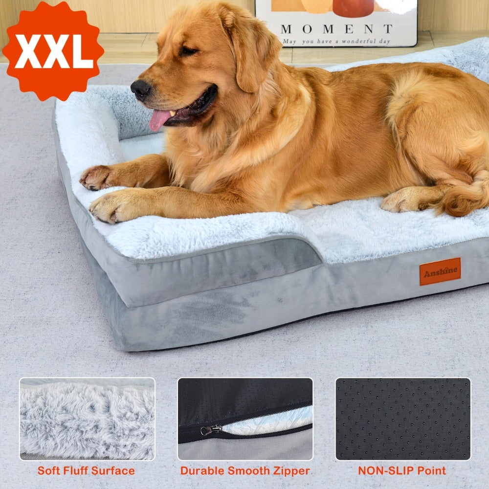 Large Memory Foam Dog Sofa Bed detail view 3 for Australian shoppers