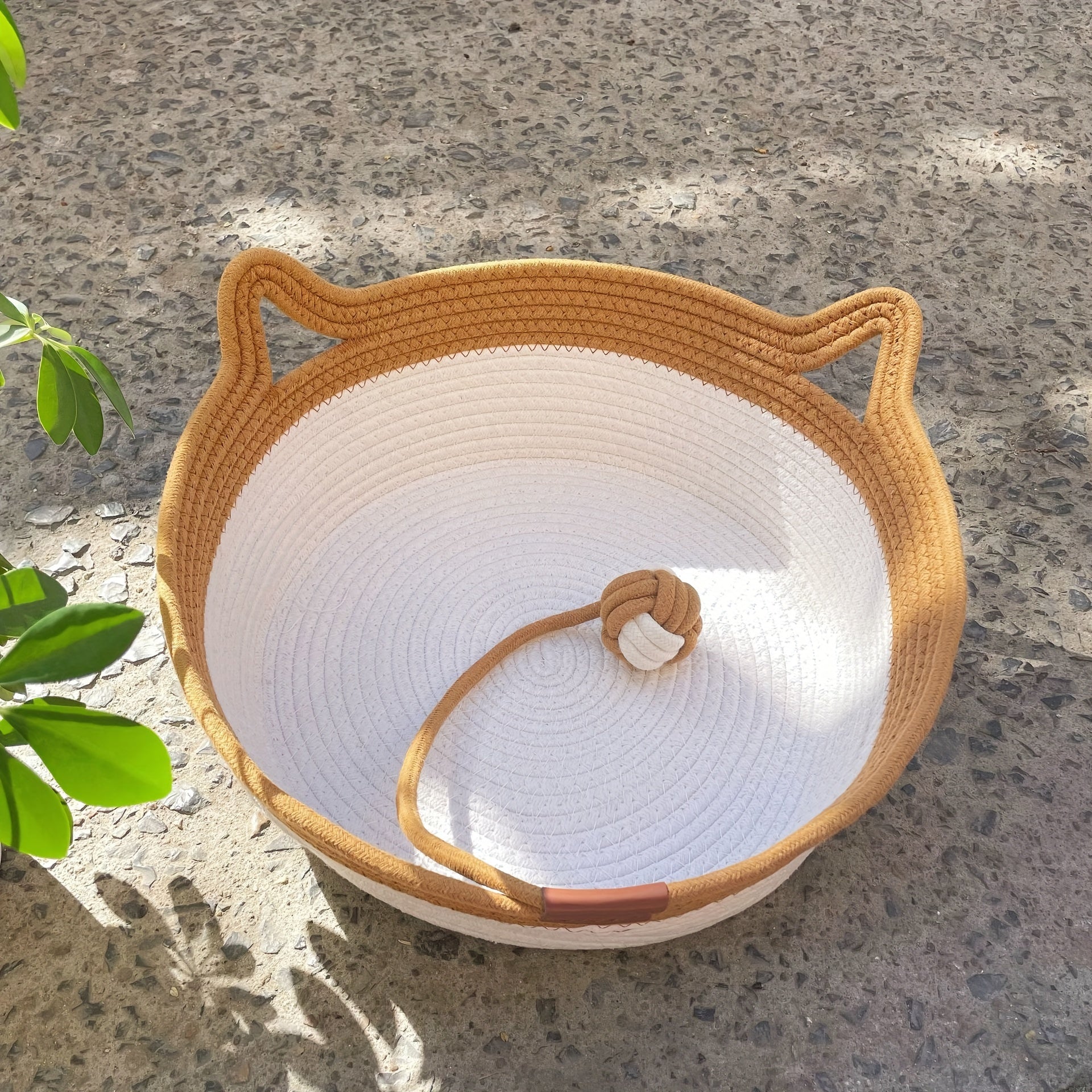 Large Natural-Fabric Cat and Dog Bed product detail 12