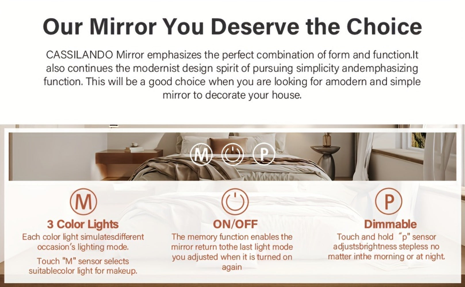 LED Makeup Mirror detail view 14 for Australian shoppers
