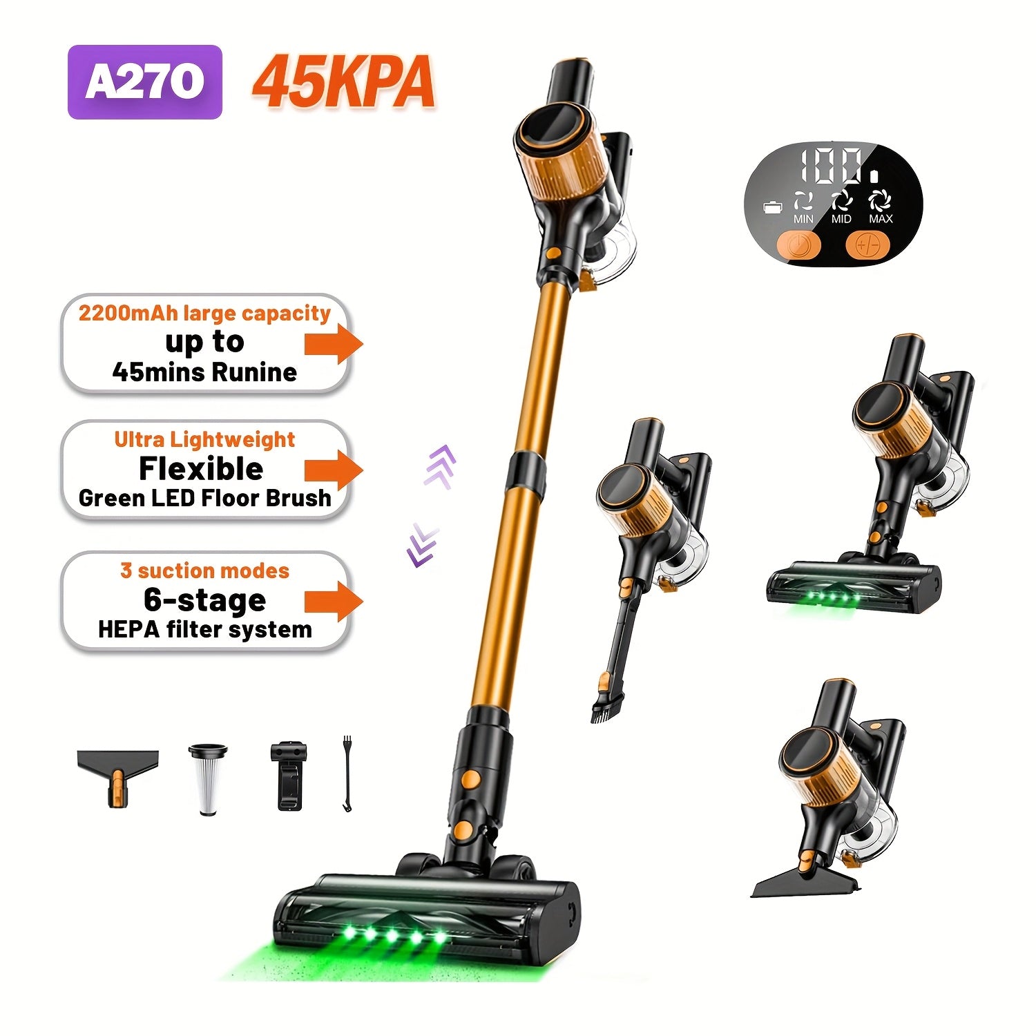 10-in-1 Cordless Household Vacuum Cleaner detail view 19 for Australian shoppers