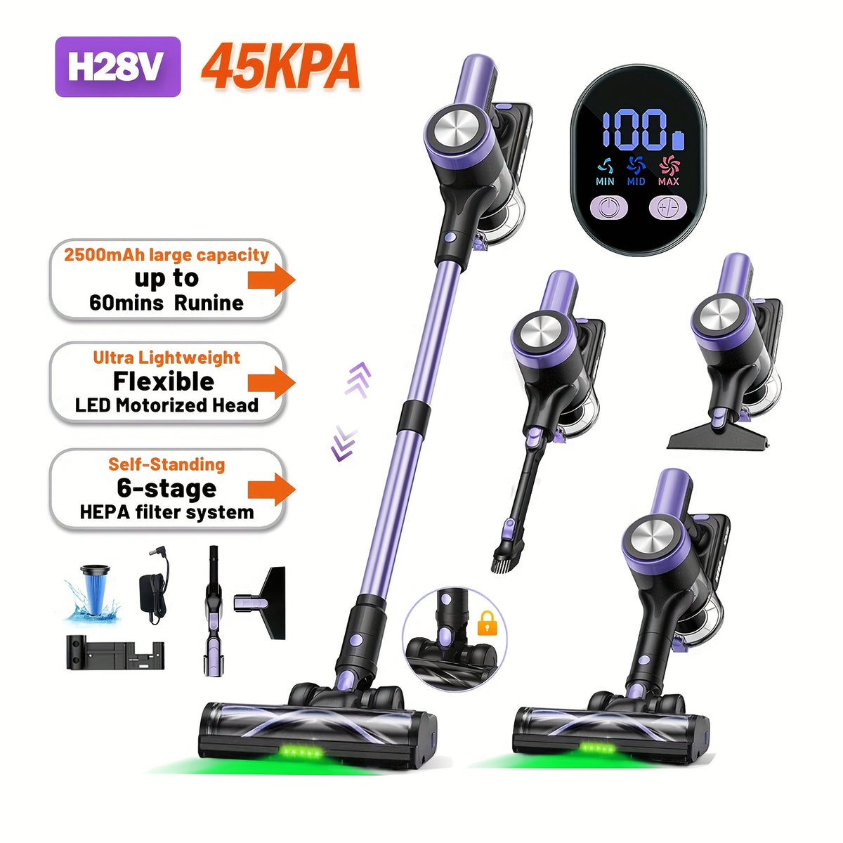 10-in-1 Cordless Household Vacuum Cleaner detail view 20 for Australian shoppers