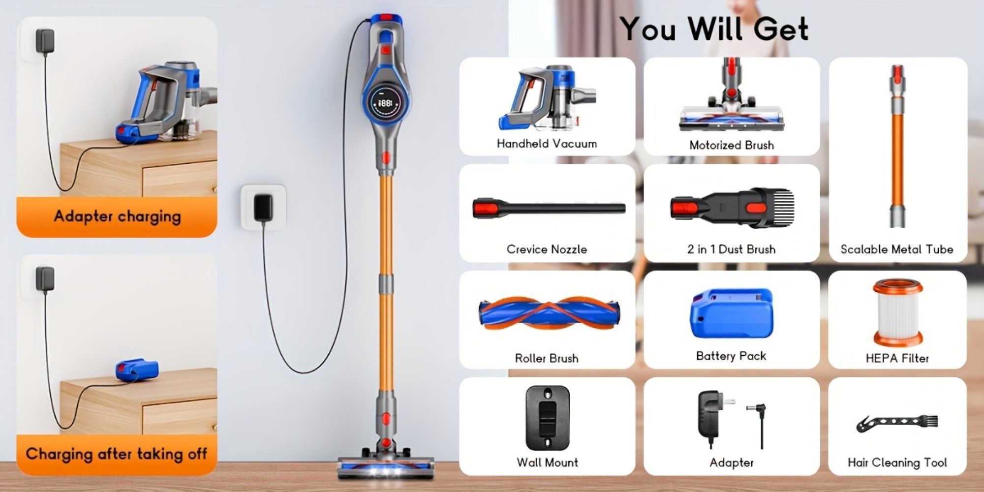 70KPa Cordless Stick Vacuum Cleaner detail view 13 for Australian shoppers