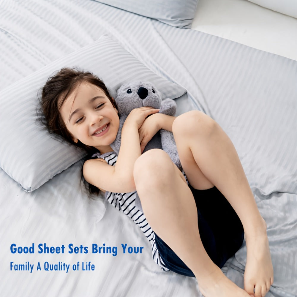 Luxury Striped Deep-Pocket Sheet Set detail view 25 for Australian shoppers