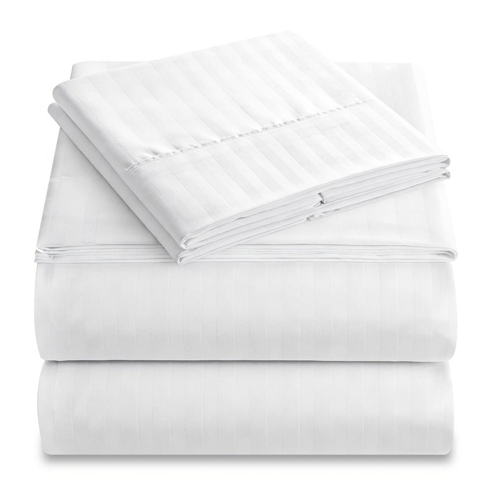 Luxury Striped Deep-Pocket Sheet Set detail view 3 for Australian shoppers