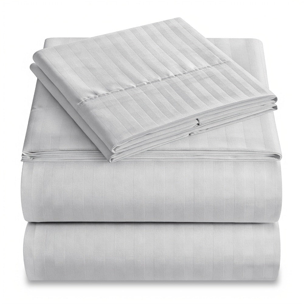 Luxury Striped Deep-Pocket Sheet Set main product view for Australian shoppers