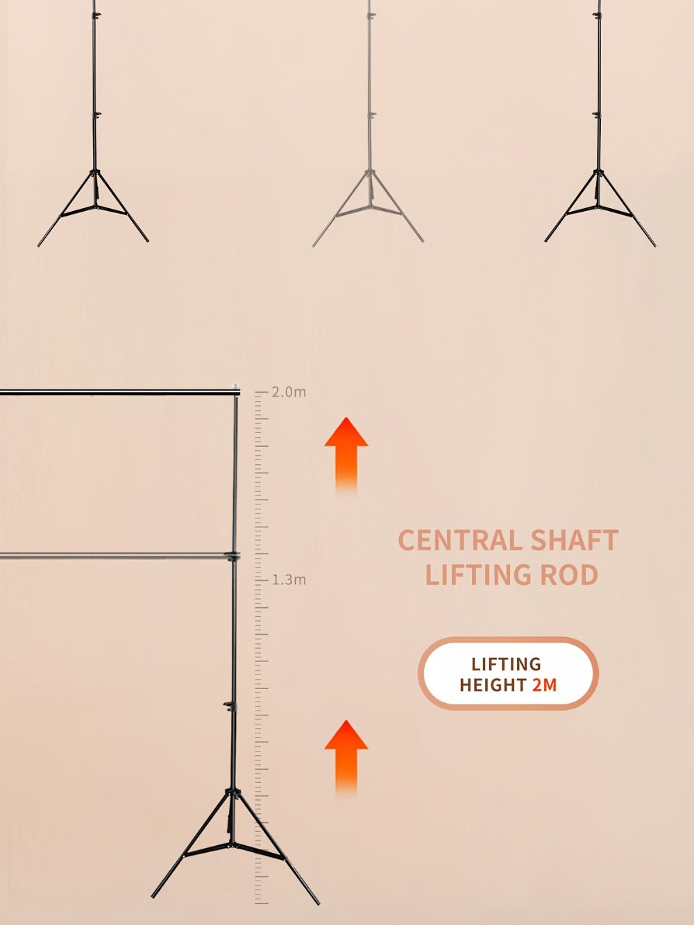 Adjustable Photography Backdrop Stand Kit detail view 19 for Australian shoppers