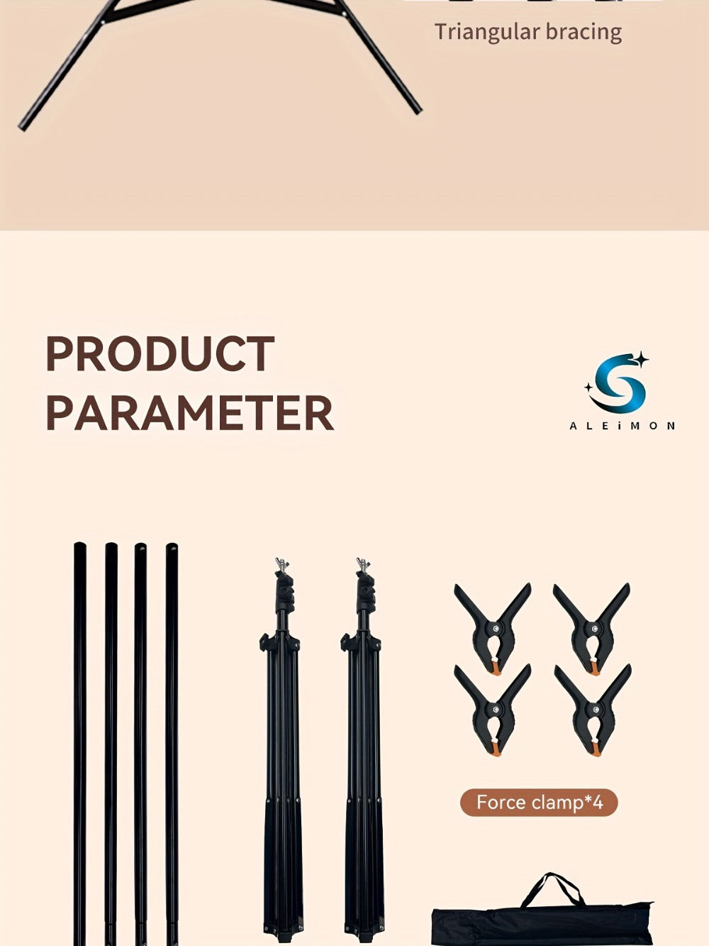 Adjustable Photography Backdrop Stand Kit detail view 23 for Australian shoppers