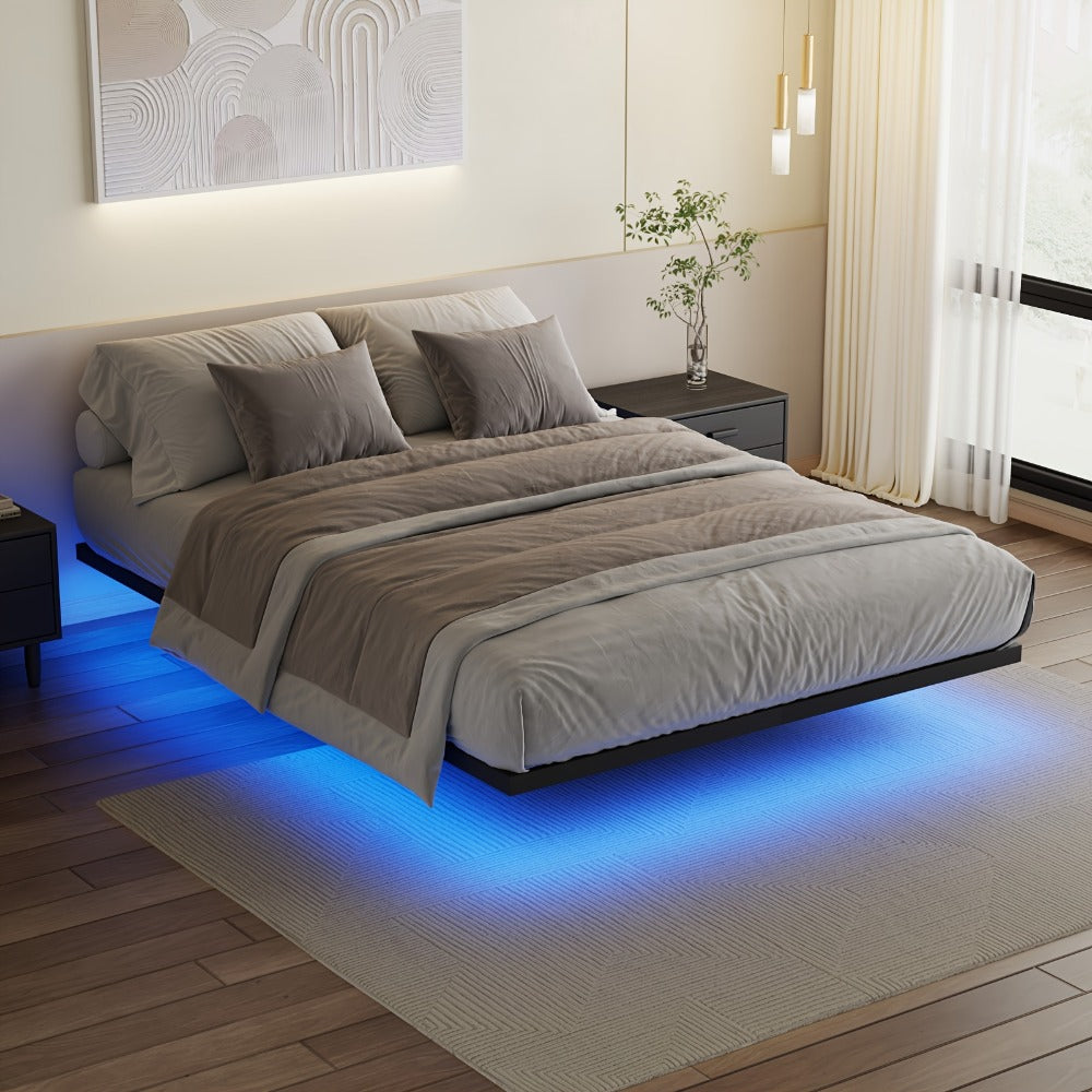 Metal Black Bed Frame for organised Australian homes
