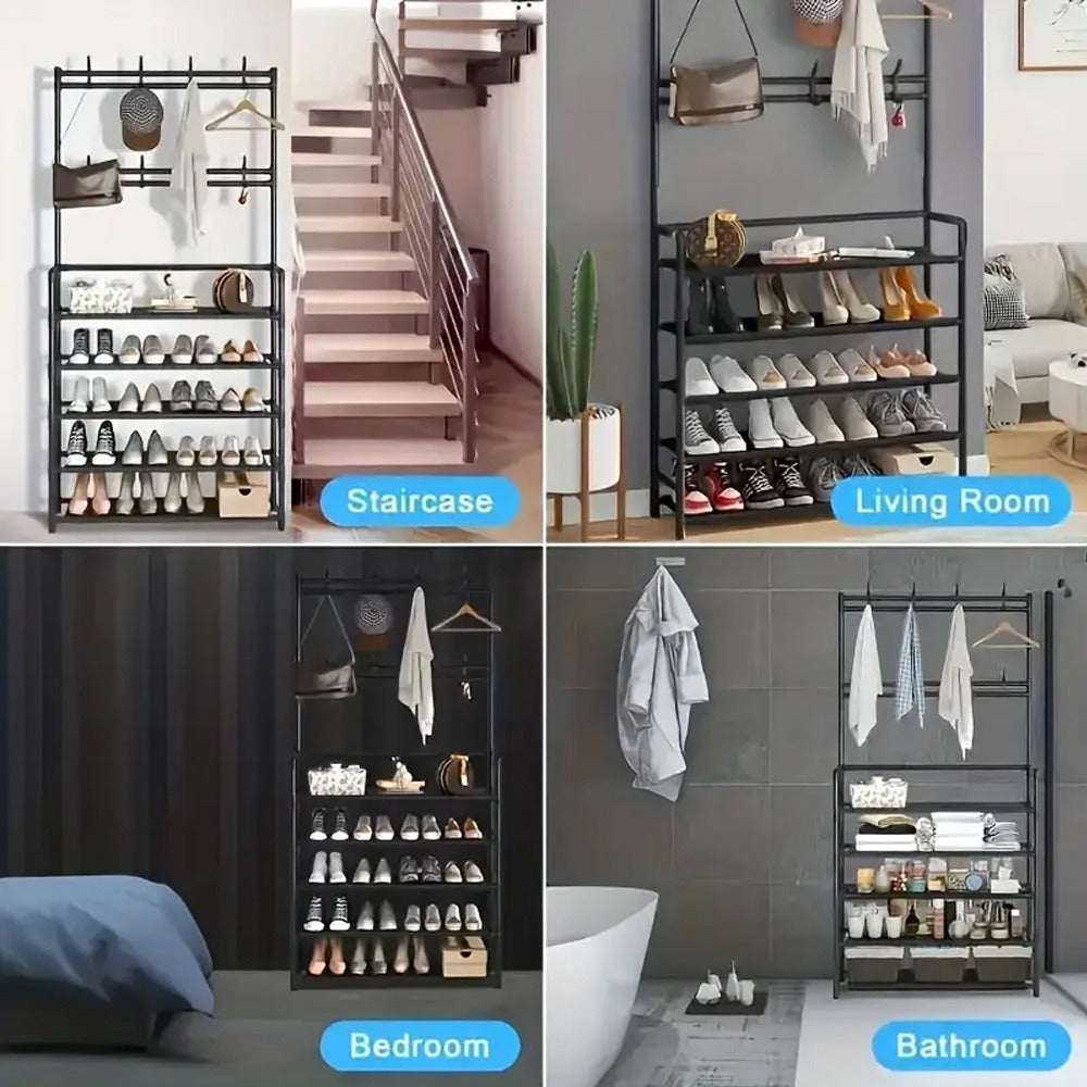 Five-Tier Shoe, Hat and Coat Storage Rack detail view 11 for Australian shoppers