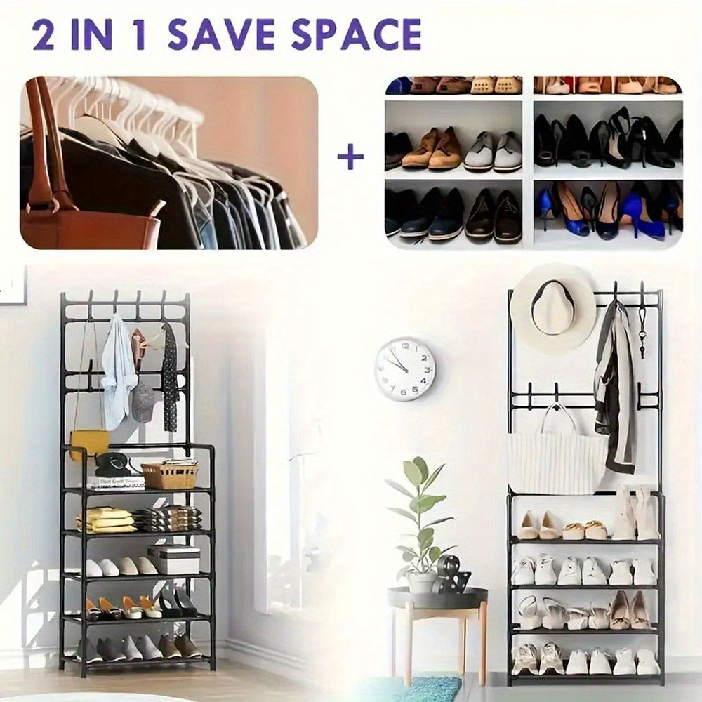 Five-Tier Shoe, Hat and Coat Storage Rack detail view 15 for Australian shoppers