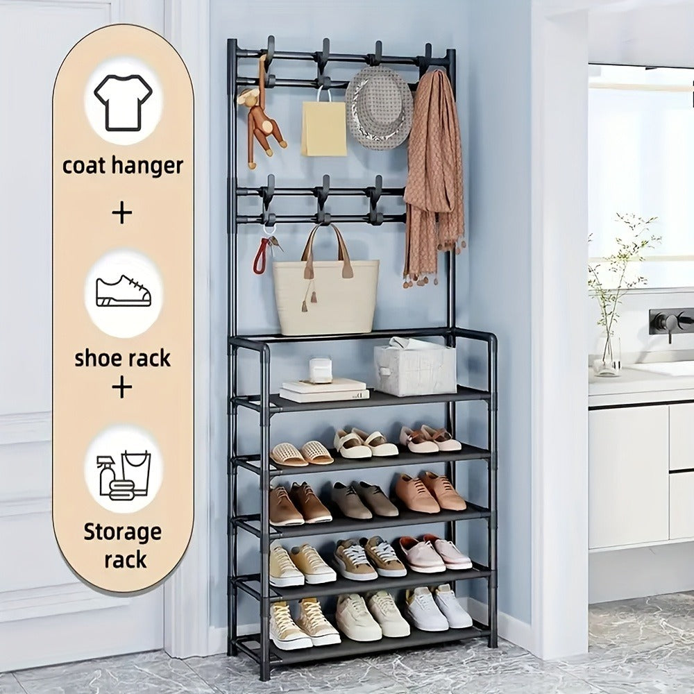 Five-Tier Shoe, Hat and Coat Storage Rack detail view 9 for Australian shoppers