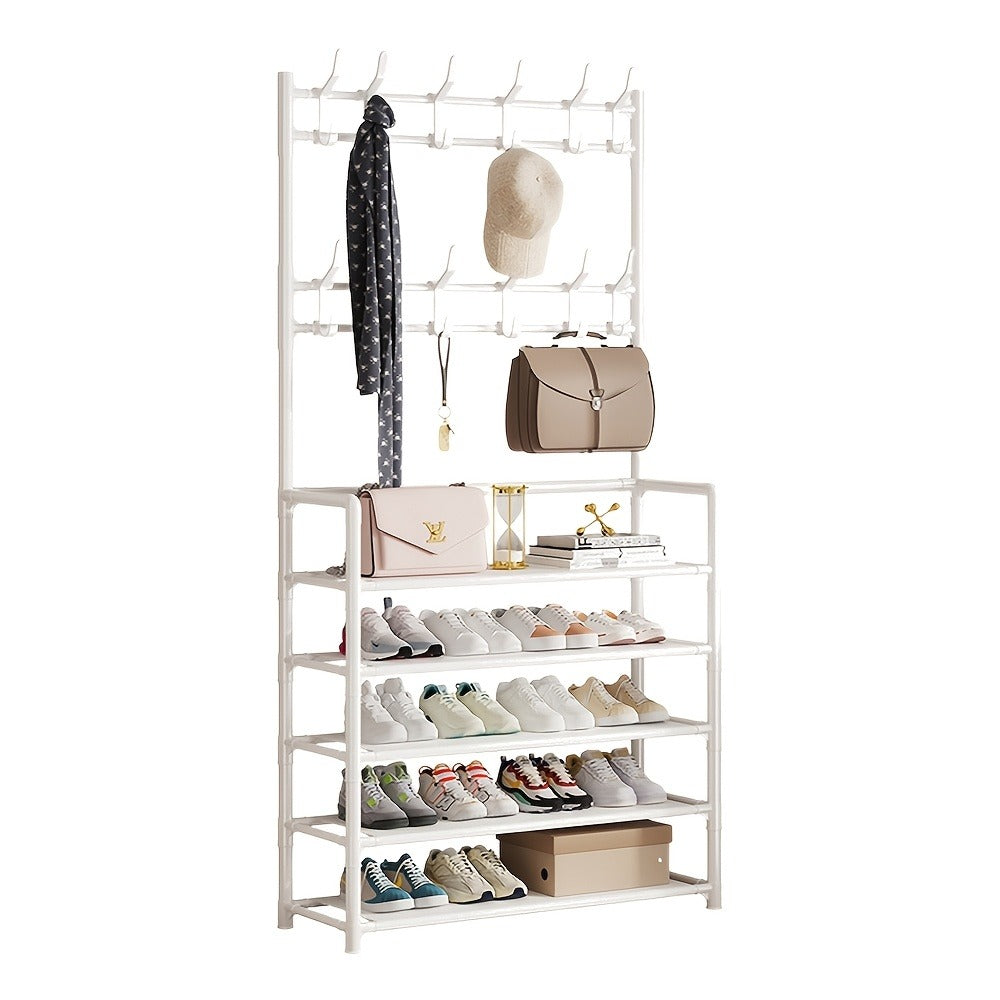 Five-Tier Shoe, Hat and Coat Storage Rack detail view 3 for Australian shoppers