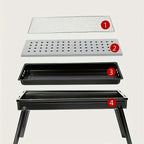 Foldable Adjustable Outdoor BBQ Grill detail view 6 for Australian shoppers
