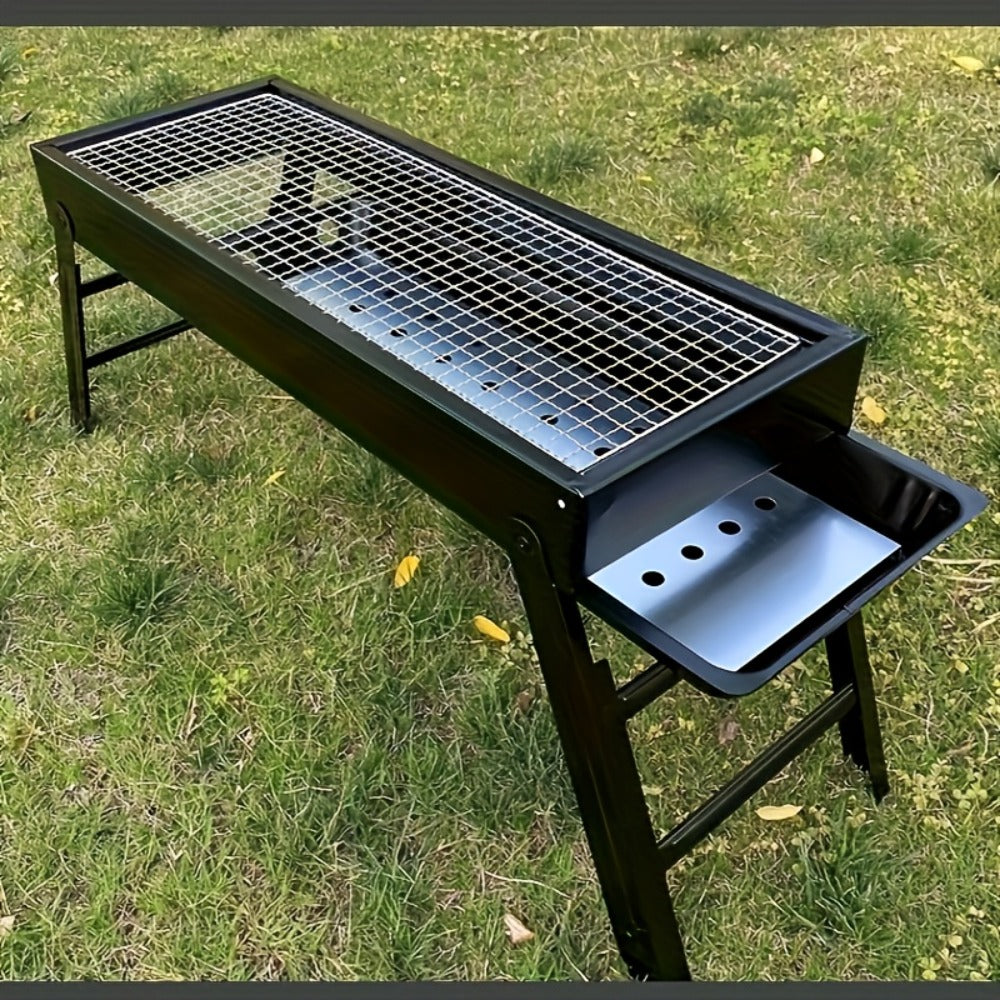 Foldable Adjustable Outdoor BBQ Grill main product view for Australian shoppers