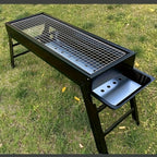 Foldable Adjustable Outdoor BBQ Grill main product view for Australian shoppers