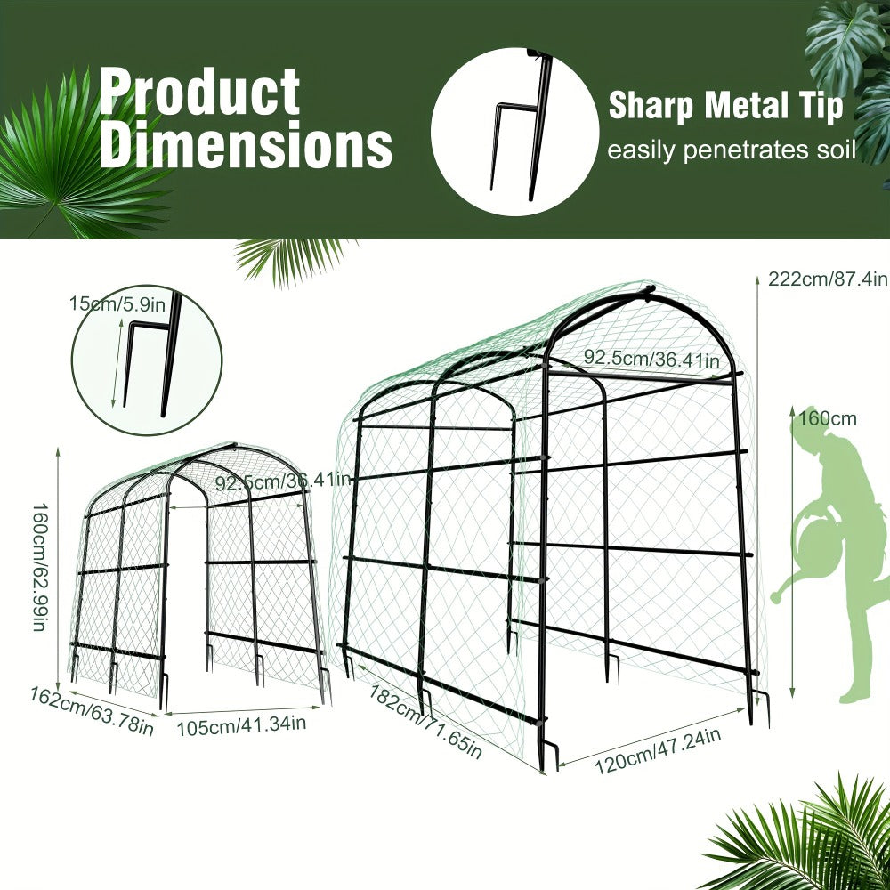 Metal Garden Arch Trellis with Net detail view 6 for Australian shoppers