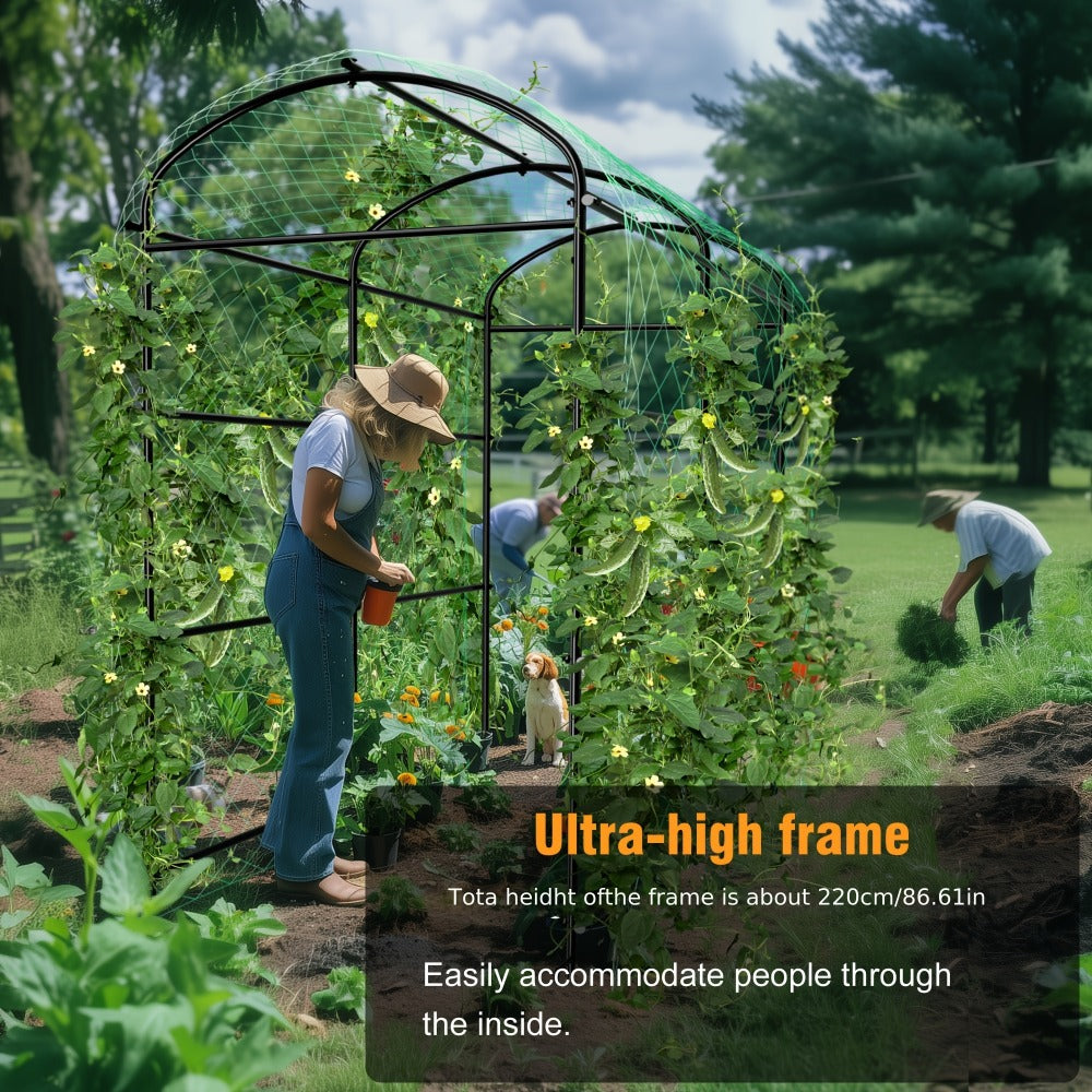 Metal Garden Arch Trellis with Net detail view 5 for Australian shoppers