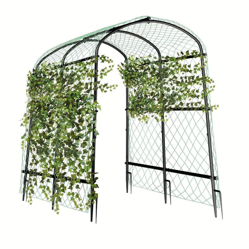 Metal Garden Arch Trellis with Net main product view for Australian shoppers