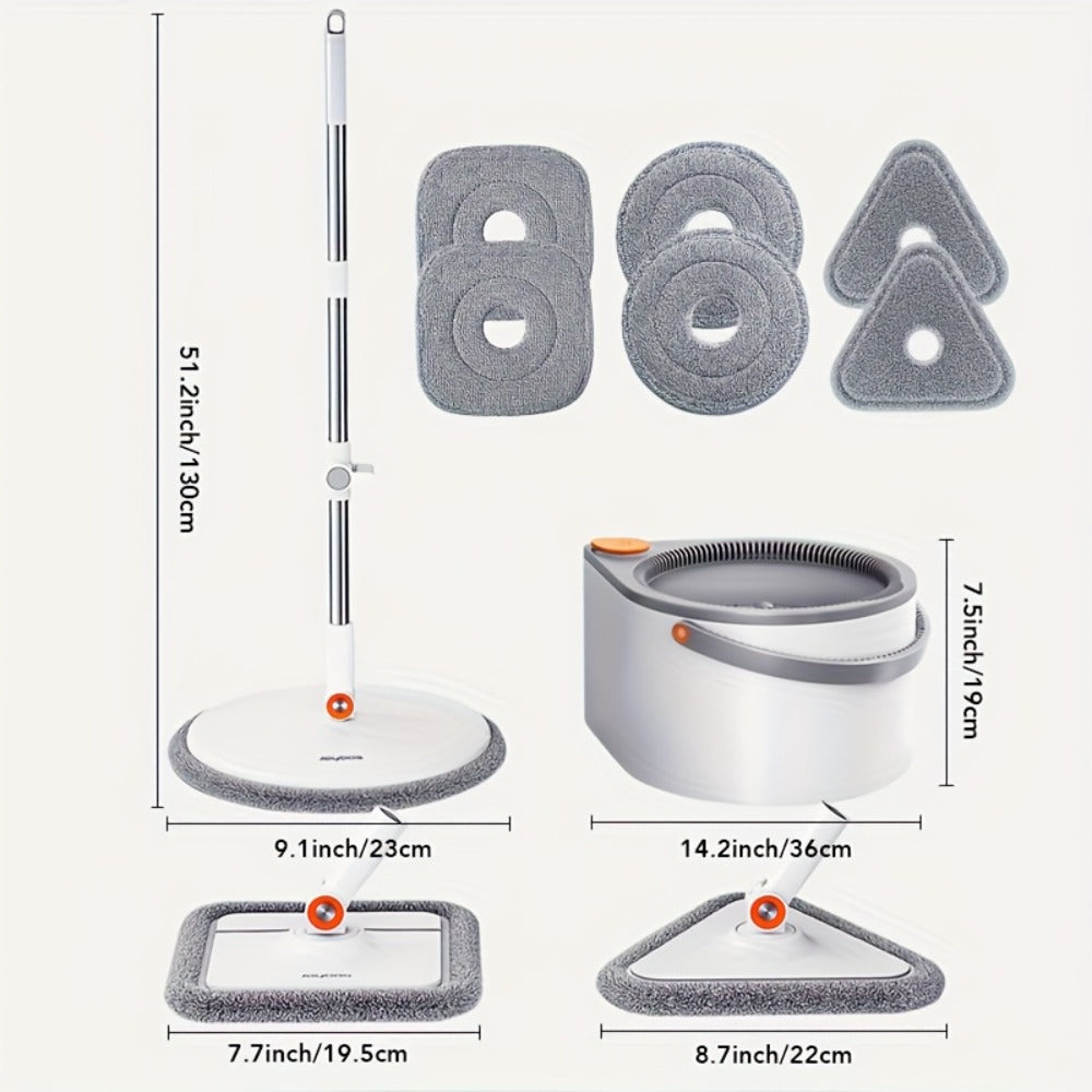 Microfiber Self-Cleaning Spin Mop and Bucket Set product detail 2