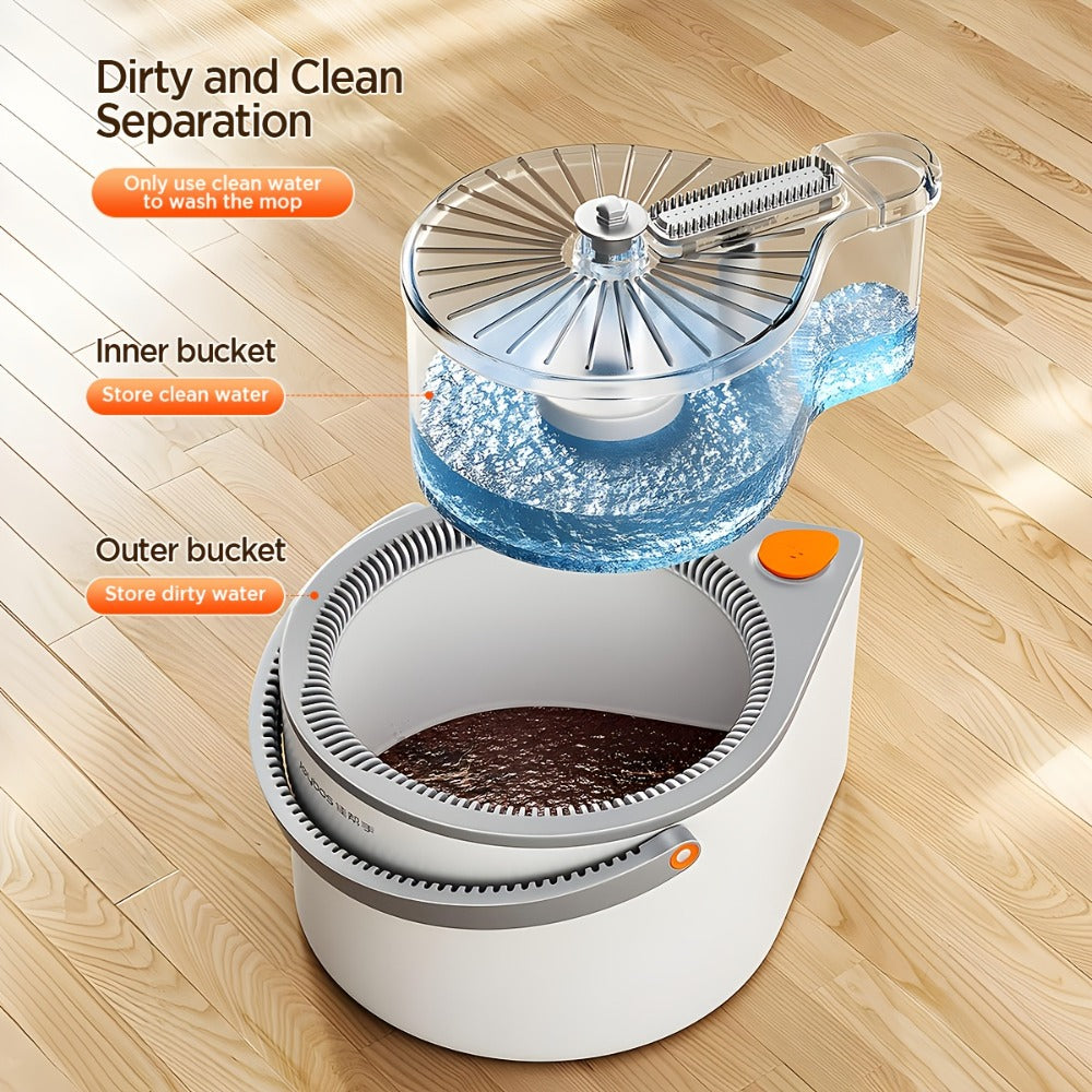 Microfiber Self-Cleaning Spin Mop and Bucket Set product detail 5