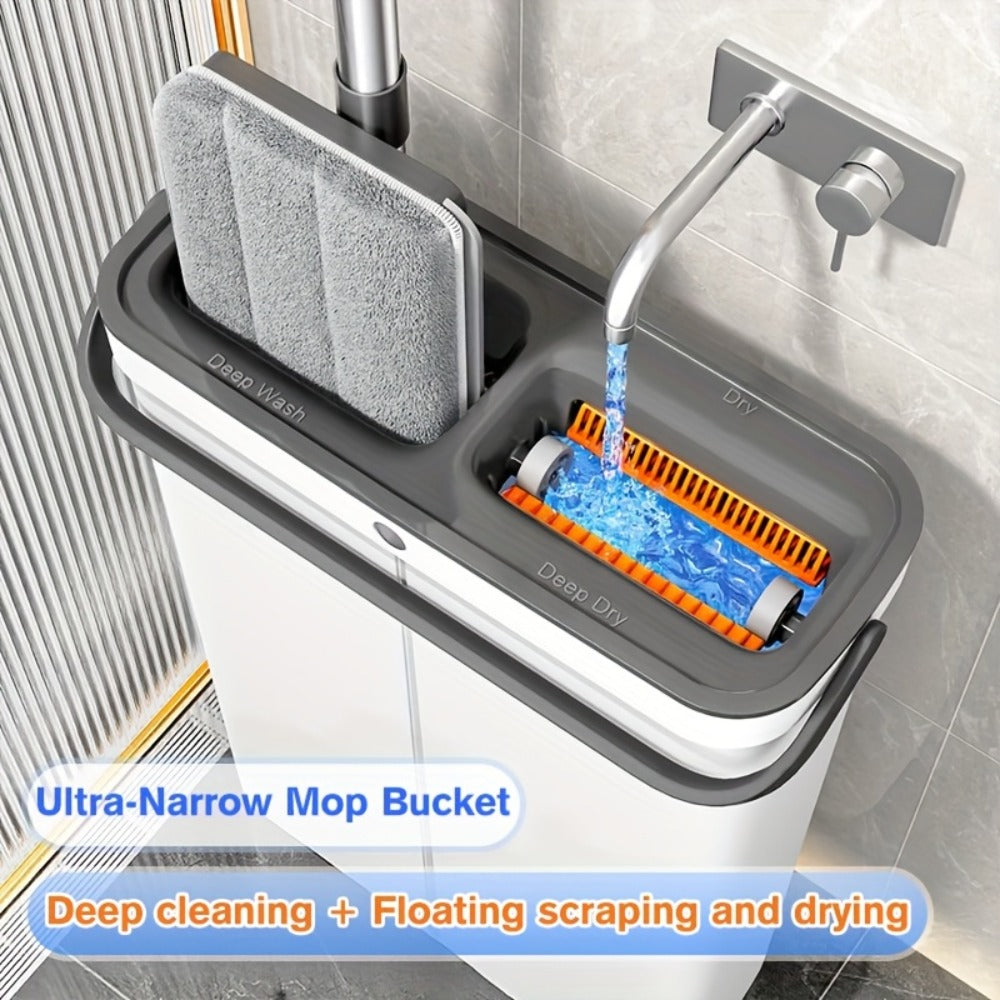 Microfiber Spin Mop and Bucket Set - for Home Cleaning – alternate design view
