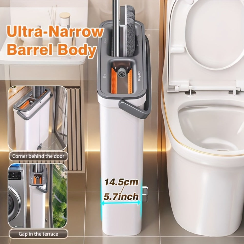 Microfiber Spin Mop and Bucket Set - for Home Cleaning – feature reference
