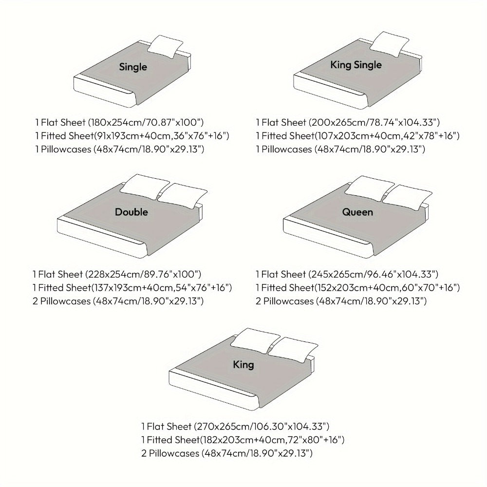 Microfibre Bed Sheet Set – 1800TC 40cm Deep-Pocket Bedding – additional product view 11