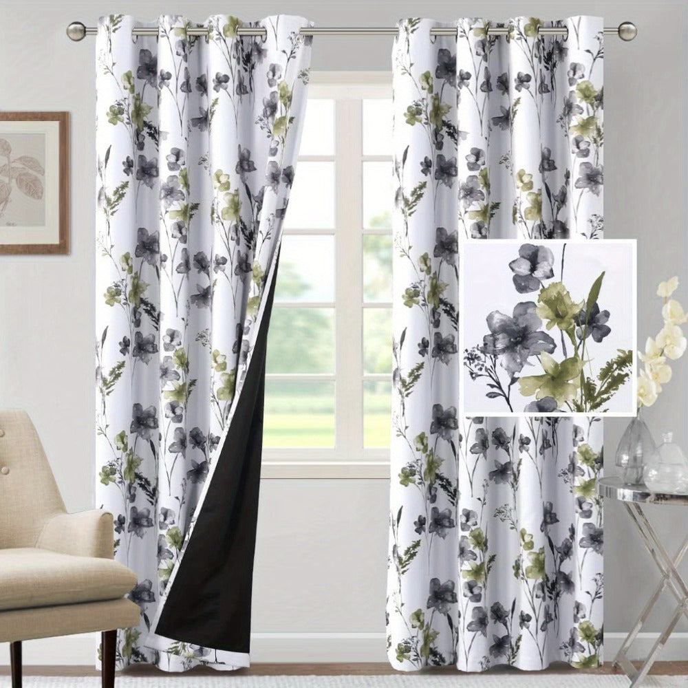 Modern Brown Blackout Curtain Set product detail 13