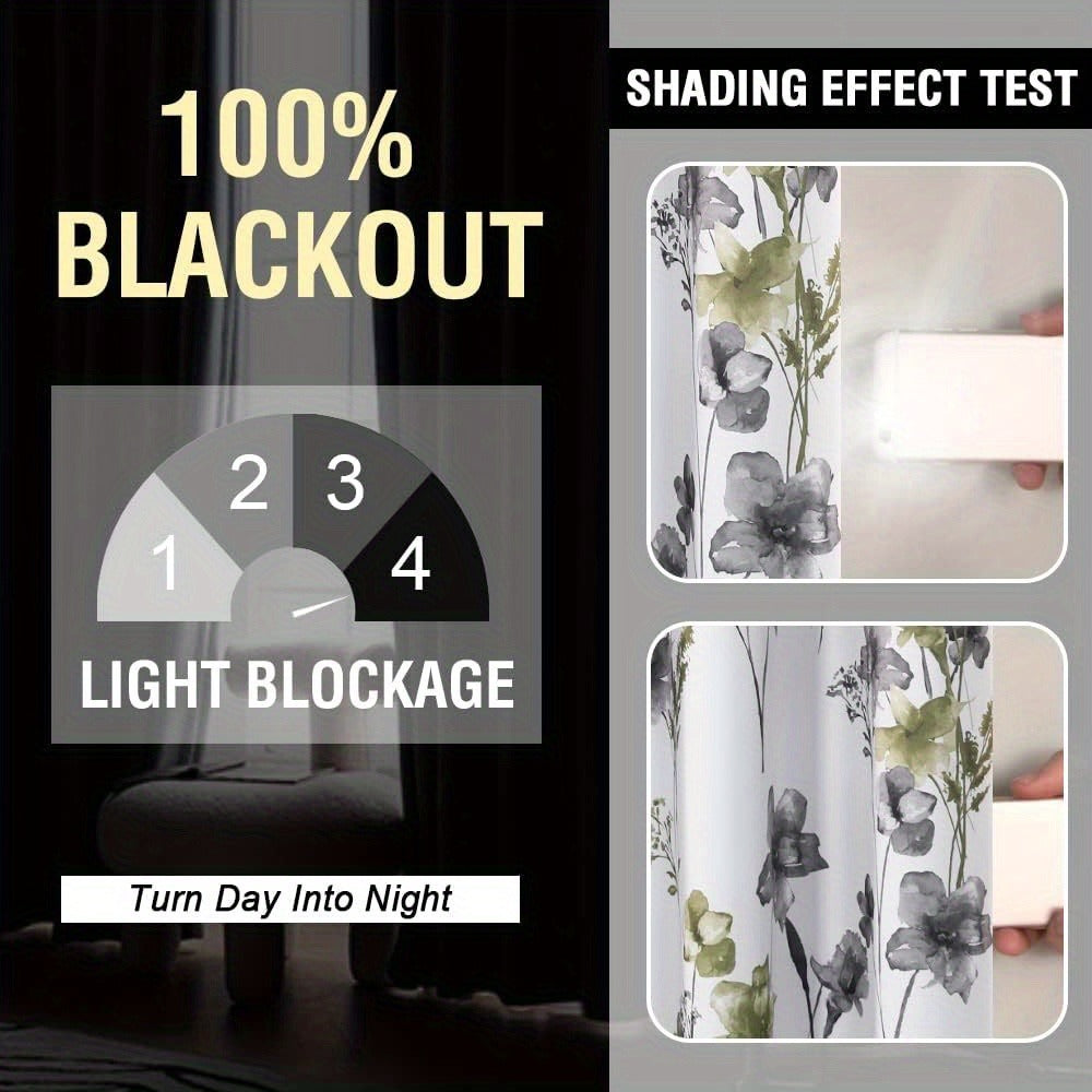 Modern Brown Blackout Curtain Set product detail 15