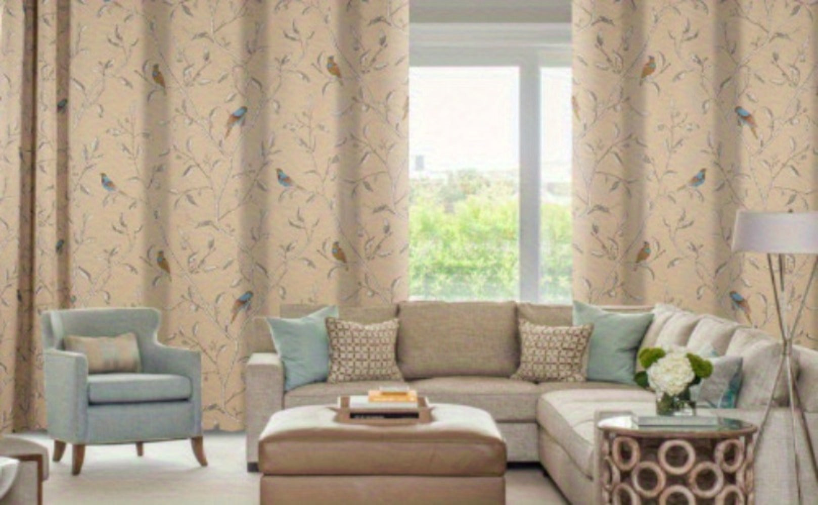 Modern Brown Blackout Curtain Set product detail 28