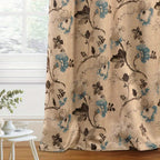 Modern Brown Blackout Curtain Set product detail 3