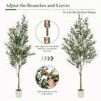 Modern White Artificial Indoor Tree product detail 2