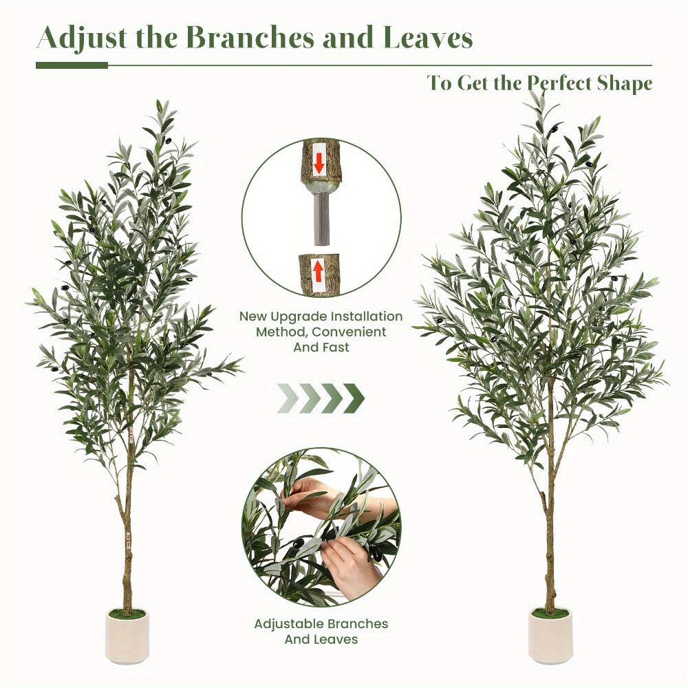 Modern White Artificial Indoor Tree product detail 2