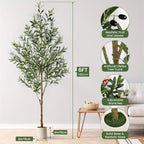 Modern White Artificial Indoor Tree product detail 4