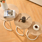 Modern White End Table product detail 6