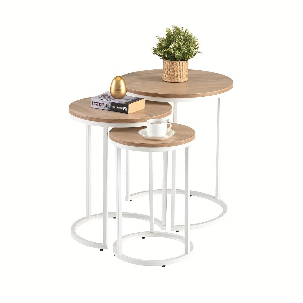 Modern White End Table product detail 5