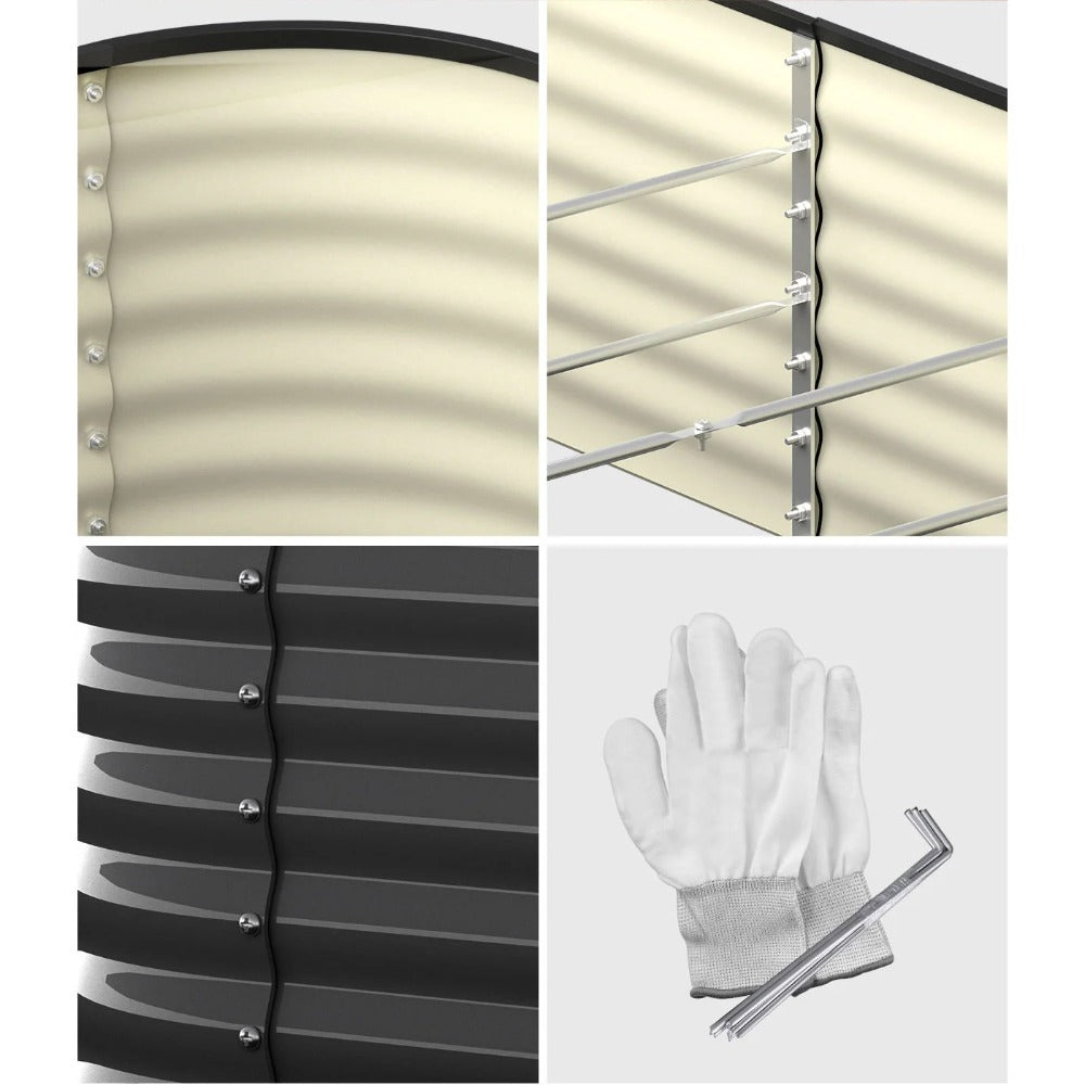 Modular 9-in-1 Galvanised Steel Raised Garden Bed product detail 4