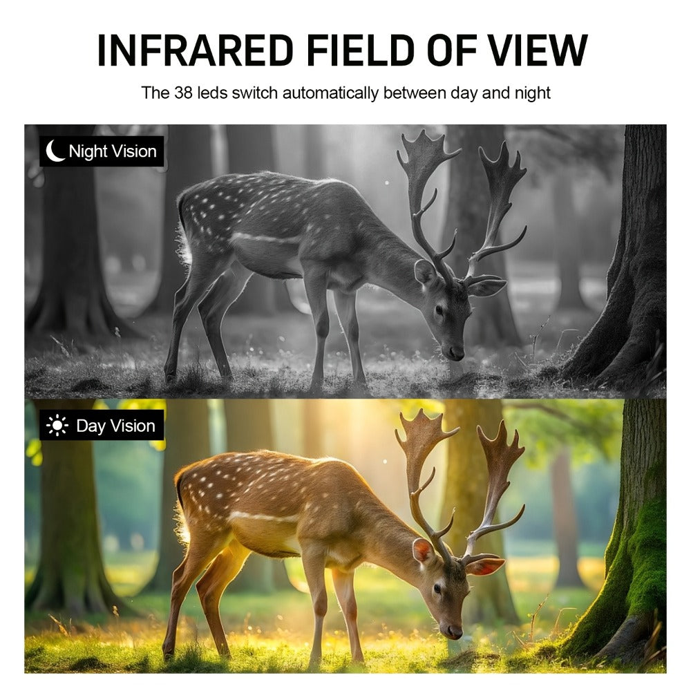 Motion-Activated Wildlife Camera - animal and property monitoring – product detail angle