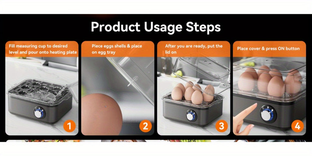 Multi-Function Electric Egg Boiler - soft, medium and hard-boiled eggs – additional product view 15