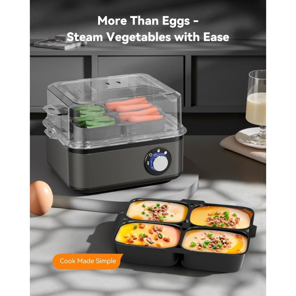 Multi-Function Electric Egg Boiler - soft, medium and hard-boiled eggs – feature reference